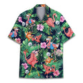 Flamingo Golf Hawaiian Shirt - Funny Tropical Bird Aloha Shirt for Golfers