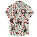 Funny Christmas Possum Hawaiian Shirt - Holiday Pattern Aloha Shirt