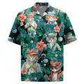 Funny Golf Cat Hawaiian Shirt - Tropical Pet Lover Gift