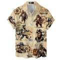 Bigfoot Gorilla Pirate Hawaiian Shirt - Funny Pirate Monkey Tropical Shirt