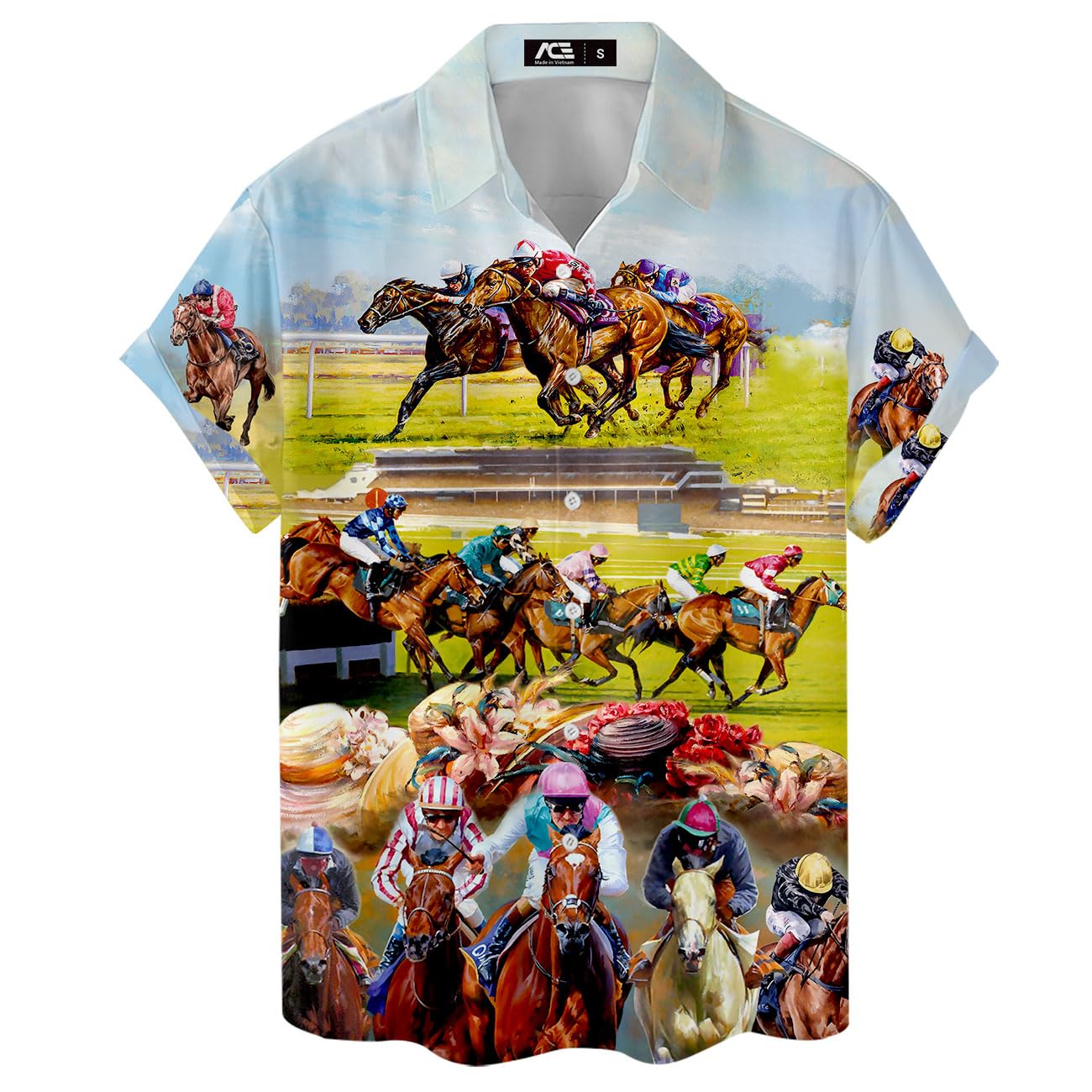 Horse Racing Hawaiian Shirt - Gallop into Style