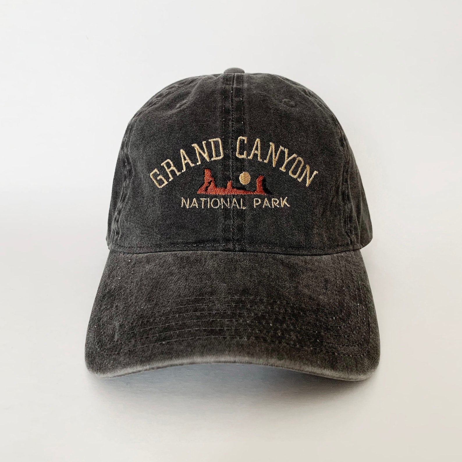 Grand Canyon Embroidered Hat - Washed Blue National Park Cap
