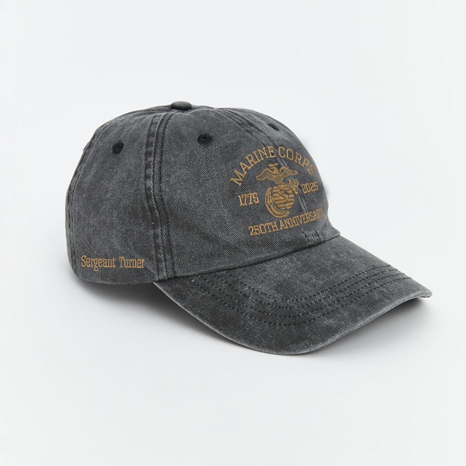 Marine Corps 250th Anniversary Hat - 1775 to 2025 Embroidered Cap