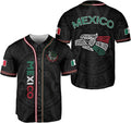 Mexico Baseball Jersey - Aztec Eagle Head & Vertical Script Shirt