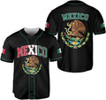 Mexico Baseball Jersey - Double-Sided Flag & Crest Shirt