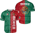 Mexico Flag Baseball Jersey - Split Red & Green Patriotic Shirt