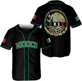 Mexico Eagle Baseball Jersey - Estados Unidos Mexicanos Gold Emblem Shirt