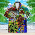 Psychedelic Bigfoot Hawaiian Shirt - Funny Yeti Summer Shirt