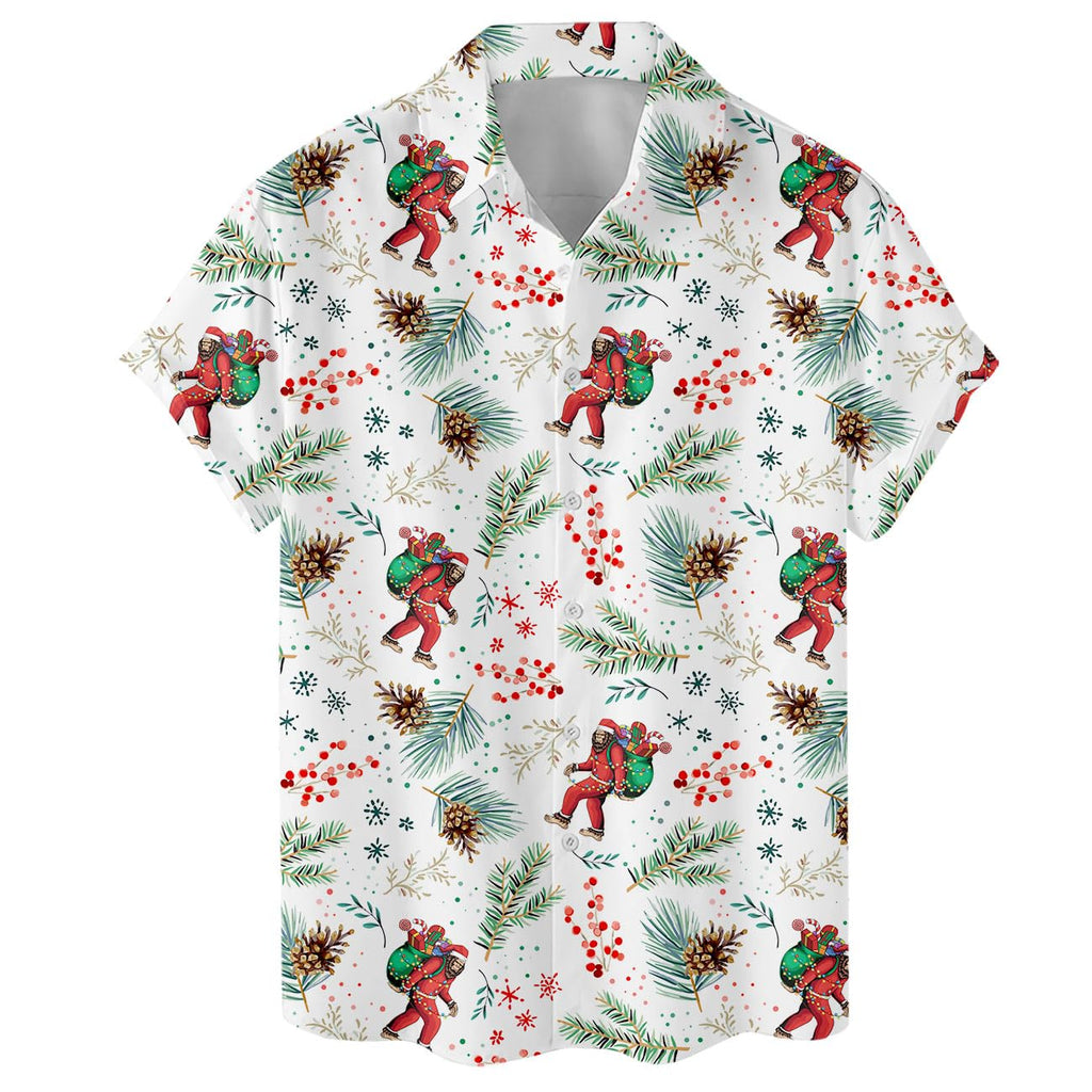 Santa Hawaiian Shirt - Funny Christmas Aloha Shirt for Men