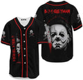 Michael Myers Women's Baseball Jersey - Horror Knife Face Shirt